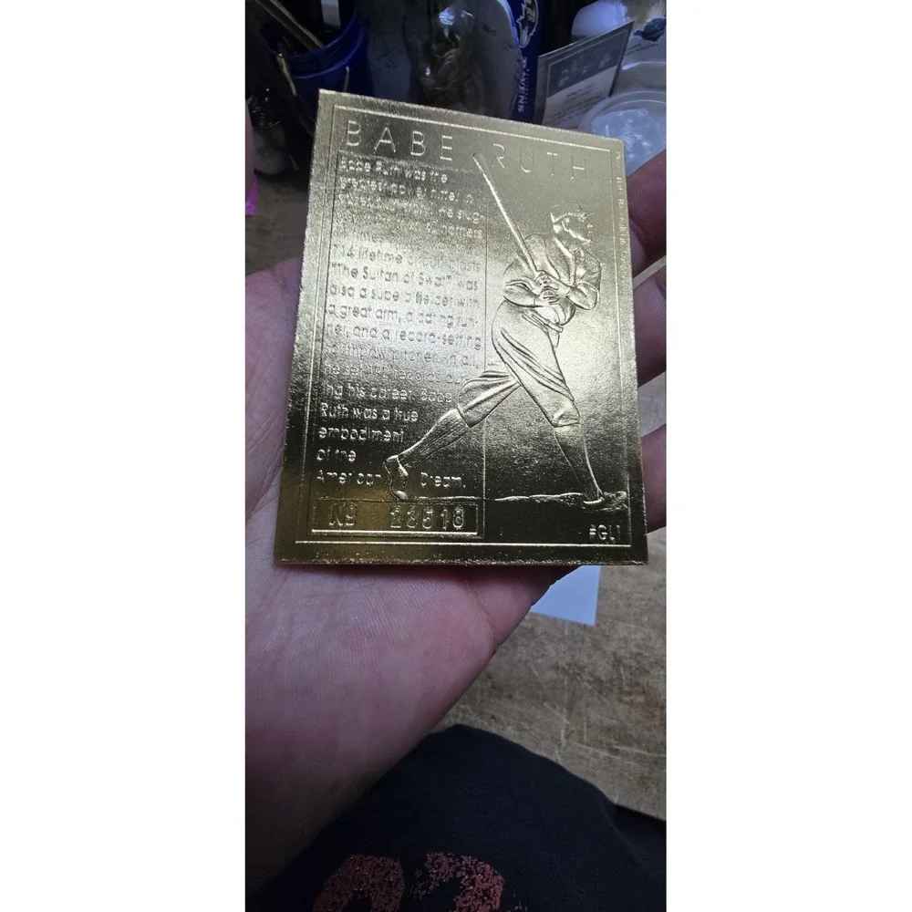 Babe Ruth 1994 22Kt Gold Foil Golden Legends Card Ltd. 50K